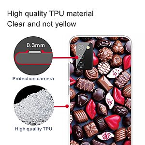 Θήκη Samsung Galaxy A03s OEM σχέδιο Chocolate Candies Πλάτη TPU - Image 4