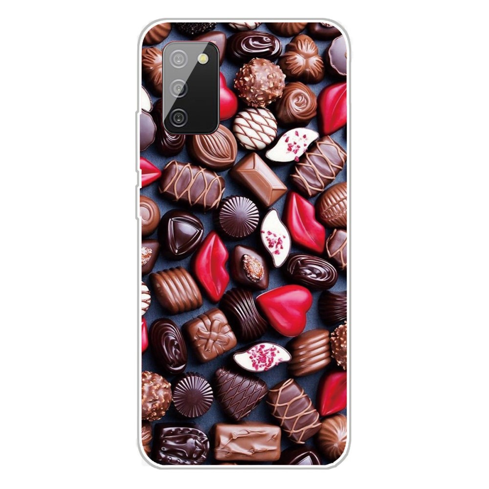 Θήκη Samsung Galaxy A03s OEM σχέδιο Chocolate Candies Πλάτη TPU