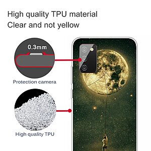 Θήκη Samsung Galaxy A03s OEM σχέδιο Catching the Moon Πλάτη TPU - Image 4
