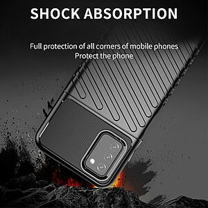 Θήκη Samsung Galaxy A03s OEM Thunder Series Πλάτη από ενισχυμένο TPU μπλε - Image 3