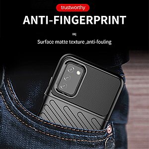 Θήκη Samsung Galaxy A03s OEM Thunder Series Πλάτη από ενισχυμένο TPU μπλε - Image 4