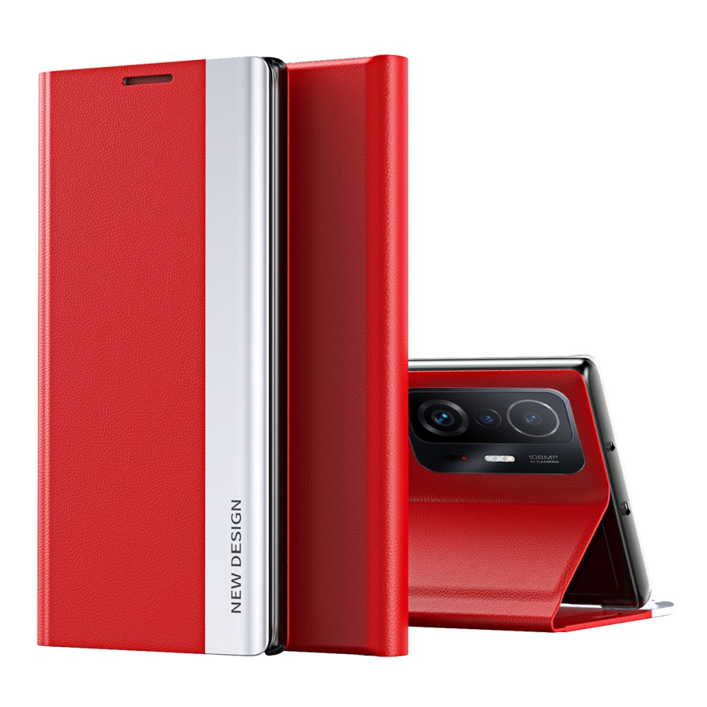 Θήκη Xiaomi 11T / 11T Pro OEM Invisible Magnet Leather Stand Cover με μαγνητικό κούμπωμα από συνθετικό δέρμα κόκκινο Θήκη Xiaomi 11T / 11T Pro OEM Invisible Magnet Leather Stand Cover με μαγνητικό κούμπωμα από συνθετικό δέρμα κόκκινο