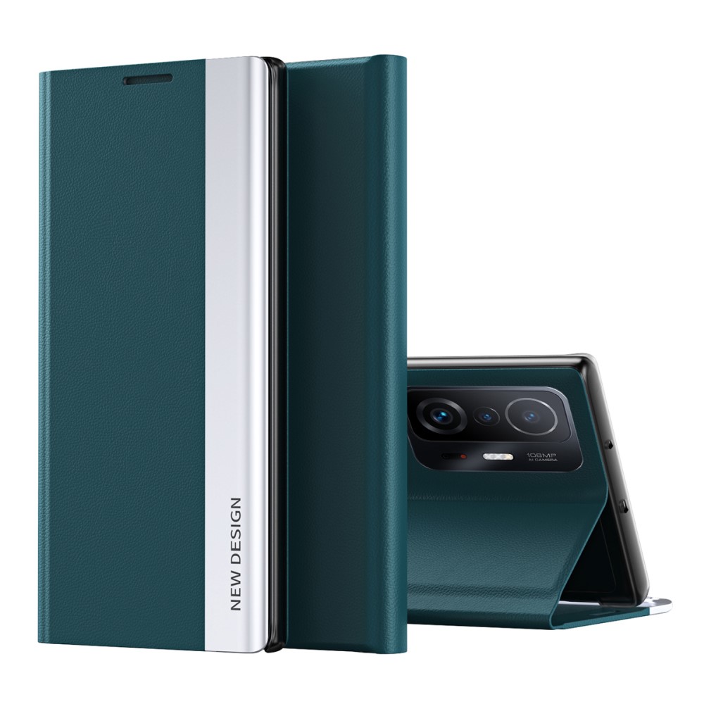 Θήκη Xiaomi 11T / 11T Pro OEM Invisible Magnet Leather Stand Cover με μαγνητικό κούμπωμα από συνθετικό δέρμα πράσινο Θήκη Xiaomi 11T / 11T Pro OEM Invisible Magnet Leather Stand Cover με μαγνητικό κούμπωμα από συνθετικό δέρμα πράσινο