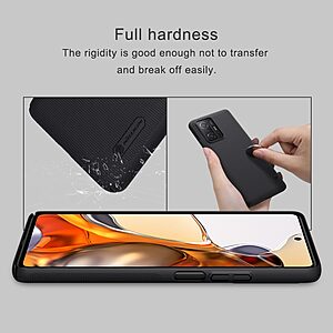 Θήκη Xiaomi 11T / 11T Pro NiLLkin Super Frosted Shield Series Πλάτη από Premium σκληρό πλαστικό μαύρο - Image 4