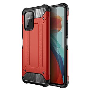 Θήκη Xiaomi Poco X3 GT OEM Armor Guard Hybrid Πλάτη από σκληρό πλαστικό και TPU κόκκινο