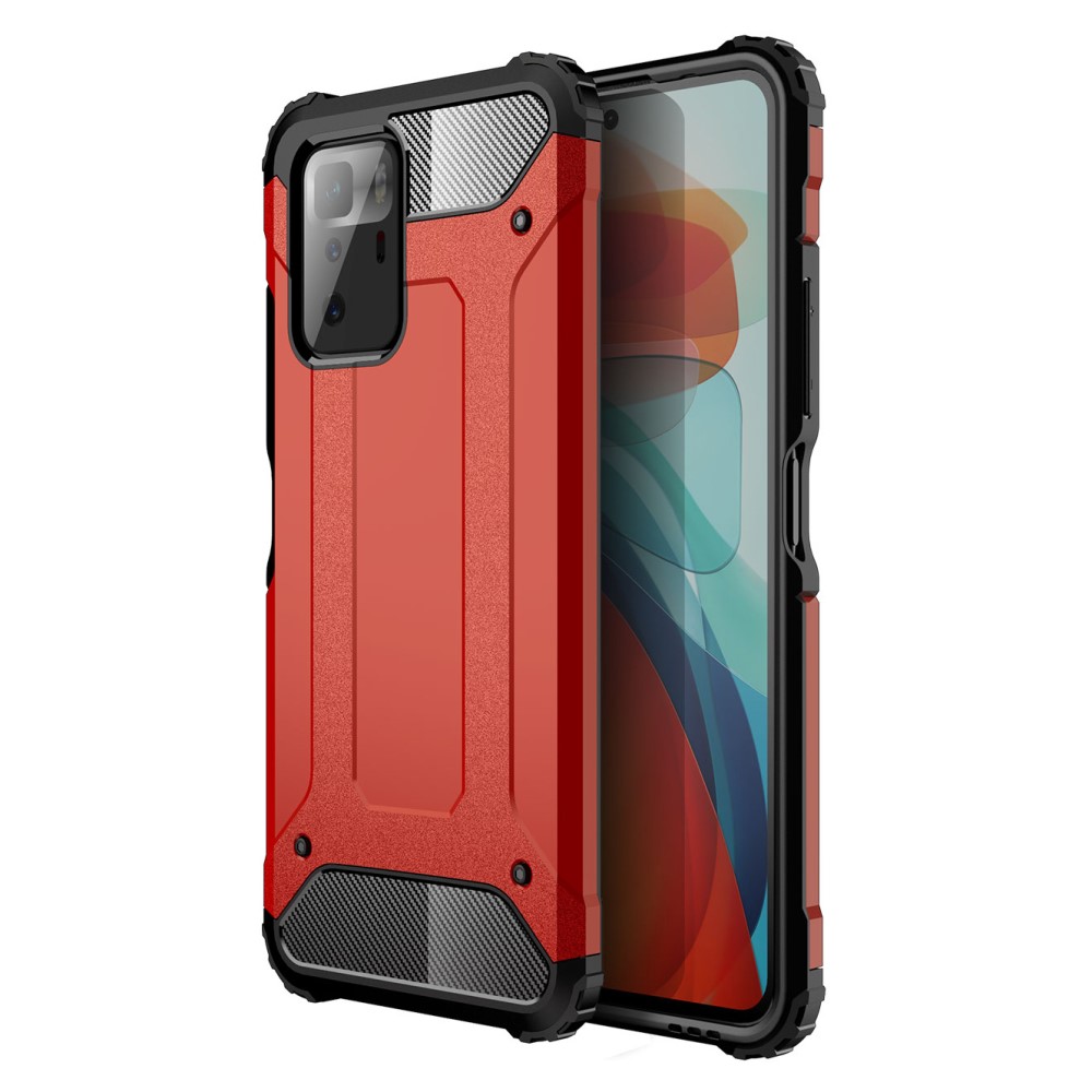 Θήκη Xiaomi Poco X3 GT OEM Armor Guard Hybrid Πλάτη από σκληρό πλαστικό και TPU κόκκινο