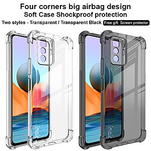 Θήκη Xiaomi Poco X3 GT IMAK Airbag Series με ενισχυμένες γωνίες από Premium ανθεκτικό TPU μαύρο - Image 5