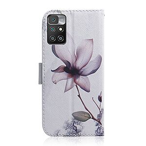 Θήκη Xiaomi Redmi 10 / Redmi 10 (2022) OEM Rare Flower με βάση στήριξης, υποδοχές καρτών και μαγνητικό κούμπωμα Flip Wallet από συνθετικό δέρμα και TPU - Image 3