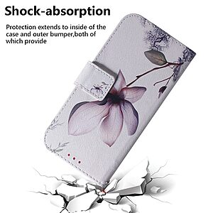 Θήκη Xiaomi Redmi 10 / Redmi 10 (2022) OEM Rare Flower με βάση στήριξης, υποδοχές καρτών και μαγνητικό κούμπωμα Flip Wallet από συνθετικό δέρμα και TPU - Image 5