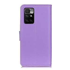Θήκη Xiaomi Redmi 10 / Redmi 10 (2022) Mad Mask Leather Wallet Case με βάση στήριξης, υποδοχές καρτών και μαγνητικό κούμπωμα Flip Wallet από συνθετικό δέρμα μωβ - Image 3