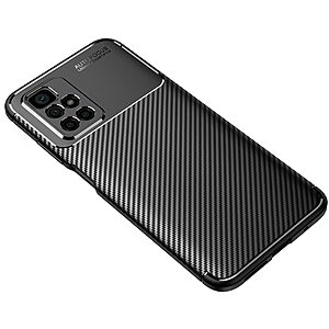Θήκη Xiaomi Redmi 10 / Redmi 10 (2022) OEM Beetle Series Carbon Fiber Πλάτη TPU μαύρο - Image 2