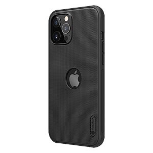 Θήκη iPhone 12 / 12 Pro NiLLkin Super Frosted Shield Pro Series Πλάτη από Premium σκληρό TPU μαύρο - Image 3