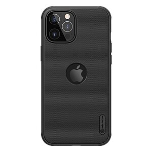 Θήκη iPhone 12 / 12 Pro NiLLkin Super Frosted Shield Pro Series Πλάτη από Premium σκληρό TPU μαύρο