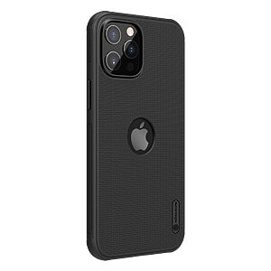 Θήκη iPhone 12 / 12 Pro NiLLkin Super Frosted Shield Pro Series Πλάτη από Premium σκληρό TPU μαύρο - Image 4