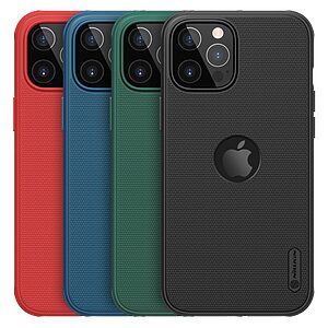 Θήκη iPhone 12 / 12 Pro NiLLkin Super Frosted Shield Pro Series Πλάτη από Premium σκληρό TPU μαύρο - Image 5