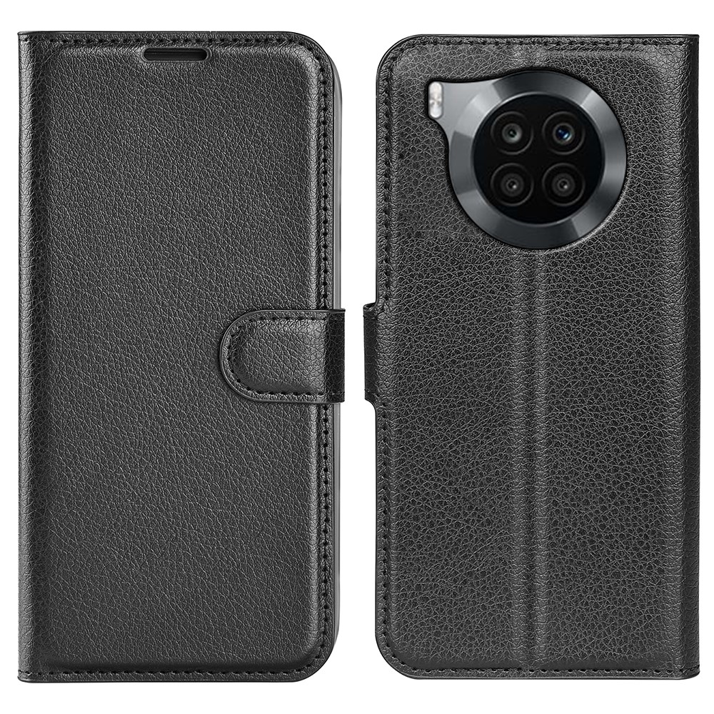 Θήκη Huawei Nova 8i / Honor 50 Lite OEM Litchi Skin Series με βάση στήριξης