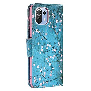 Θήκη Xiaomi Mi 11 Lite / Mi 11 Lite 5G OEM Wintersweet με βάση στήριξης, υποδοχές καρτών και μαγνητικό κούμπωμα Flip Wallet από συνθετικό δέρμα και TPU - Image 3