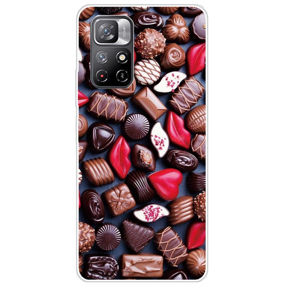 Θήκη Xiaomi Poco M4 Pro 5G / Redmi Note 11 OEM σχέδιο Chocolate Candies Πλάτη TPU