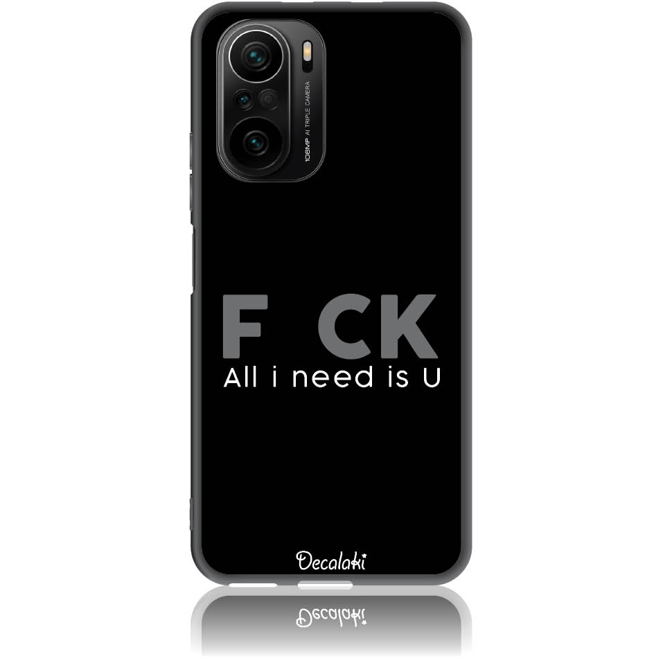 S50057XPF3 Θήκη για Xiaomi Poco F3 / Mi 11i F_ck All I Need Is U - Image 1