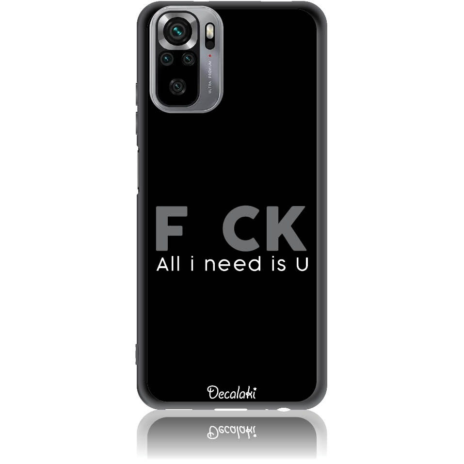 S50057XRN10 Θήκη για Xiaomi Redmi Note 10 / 10S / Poco M5s F_ck All I Need Is U - Image 1
