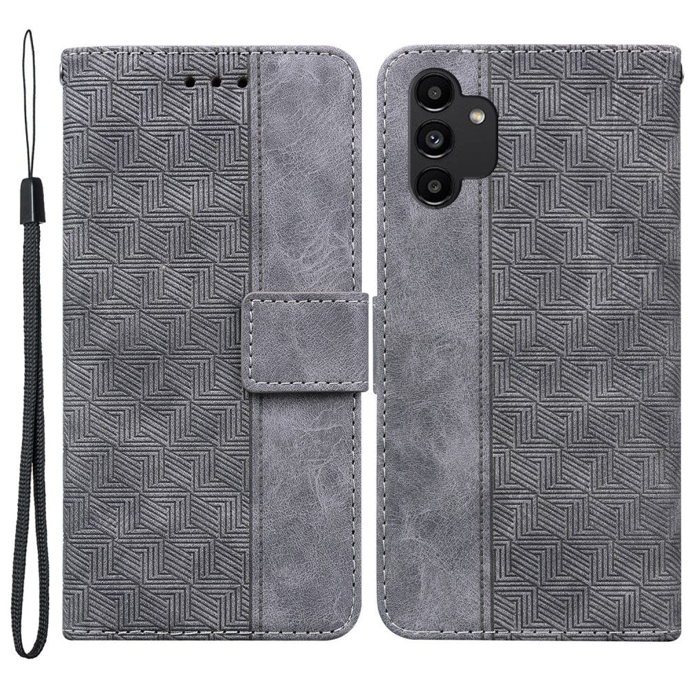 Θήκη Samsung Galaxy A13 OEM Leather Wallet Case Geometry Style με βάση στήριξης Θήκη Samsung Galaxy A13 OEM Leather Wallet Case Geometry Style με βάση στήριξης