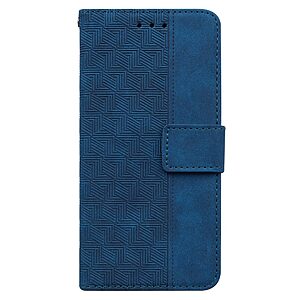 υποδοχές καρτών και μαγνητικό κούμπωμα Flip Wallet από συνθετικό δέρμα μπλε