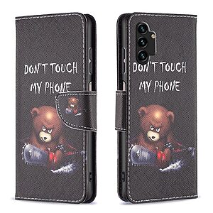 Θήκη Samsung Galaxy A13 OEM Angry bear with chainsaw με βάση στήριξης
