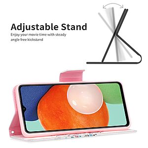 Θήκη Samsung Galaxy A13 OEM Flowered Tree με βάση στήριξης, υποδοχές καρτών και μαγνητικό κούμπωμα Flip Wallet από συνθετικό δέρμα και TPU - Image 5