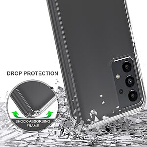 Θήκη Samsung Galaxy A13 OEM Silicone Sockproof V6 Anti-Slip Transparent Πλάτη TPU διάφανη - Image 4