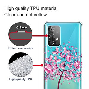 Θήκη Samsung Galaxy A13 OEM σχέδιο Pink Flowers πλάτη TPU - Image 3