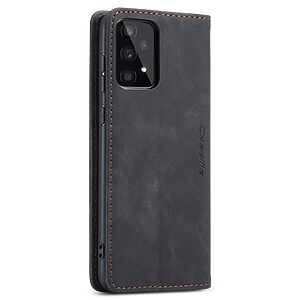 Θήκη Samsung Galaxy A33 5G CaseMe 013 Series Πορτοφόλι με βάση στήριξης, υποδοχές καρτών και μαγνητικό κούμπωμα από συνθετικό δέρμα και TPU μαύρο - Image 3