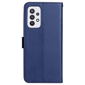 Θήκη Samsung Galaxy A33 5G OEM Leather Wallet Case Series 2 με βάση στήριξης, υποδοχές καρτών και μαγνητικό κούμπωμα Flip Wallet από συνθετικό δέρμα μπλε - Image 3