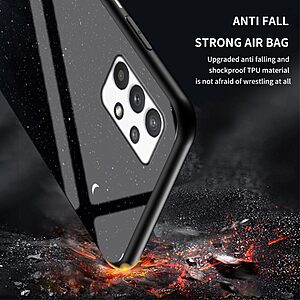 Θήκη Samsung Galaxy A33 5G OEM σχέδιο Fantasy Sky με πλάτη από Tempered Glass και εσωτερικό TPU - Image 4