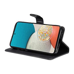 Θήκη Samsung Galaxy A53 5G OEM Leather Wallet Case Series 2 με βάση στήριξης, υποδοχές καρτών και μαγνητικό κούμπωμα Flip Wallet από συνθετικό δέρμα μαύρο - Image 5