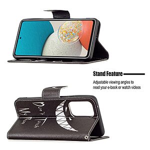 Θήκη Samsung Galaxy A53 5G OEM Μalicious Face with chainsaw με βάση στήριξης, υποδοχές καρτών και μαγνητικό κούμπωμα Flip Wallet από συνθετικό δέρμα και TPU - Image 4