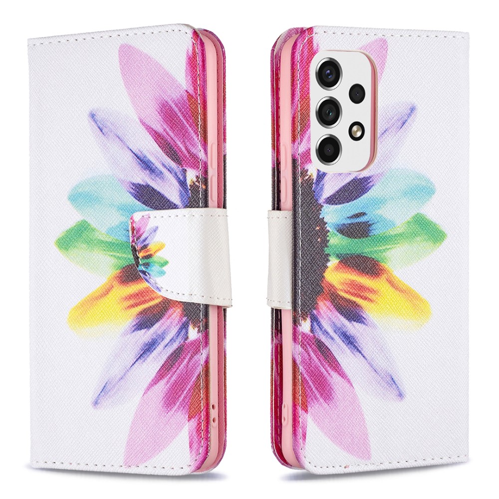 Θήκη Samsung Galaxy A53 5G OEM Colorful Petals με βάση στήριξης