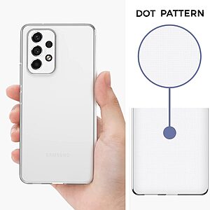 Θήκη Samsung Galaxy A53 5G OEM Silicone Sockproof Dual layer Transparent Πλάτη TPU διάφανη - Image 4