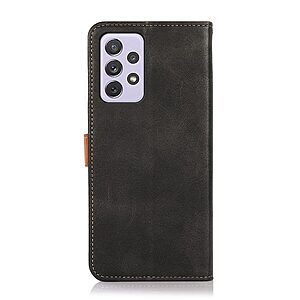 Θήκη Samsung Galaxy A73 5G KHAZNEH Leather Wallet Golden Clasp με βάση στήριξης, υποδοχές καρτών και μαγνητικό κούμπωμα μαύρο - Image 3