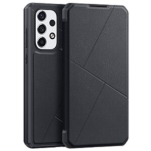 υποδοχή καρτών και μαγνητικό κούμπωμα Flip Wallet από συνθετικό δέρμα και εσωτερικό TPU μαύρο