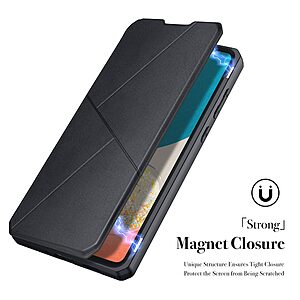 Θήκη Samsung Galaxy A73 5G Dux Ducis Skin X Series Folio με βάση στήριξης, υποδοχή καρτών και μαγνητικό κούμπωμα Flip Wallet από συνθετικό δέρμα και εσωτερικό TPU μαύρο - Image 4