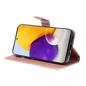 Θήκη Samsung Galaxy A73 5G OEM Leather Wallet Case Series 2 με βάση στήριξης, υποδοχές καρτών και μαγνητικό κούμπωμα Flip Wallet από συνθετικό δέρμα ροζ χρυσό - Image 5