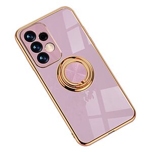 Θήκη Samsung Galaxy A73 5G OEM Magnetic Ring Kickstand / Μαγνητικό δαχτυλίδι / Βάση στήριξης Ultra Thin Frame Πλάτη από Premium TPU με μεταλιζέ περίβλημα μωβ