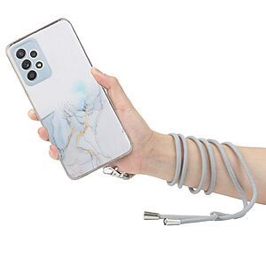 Θήκη Samsung Galaxy A73 5G OEM πλάτη κορδόνι με σχέδιο Baby Blue Cloud από αντικραδασμικό TPU γκρι - Image 3