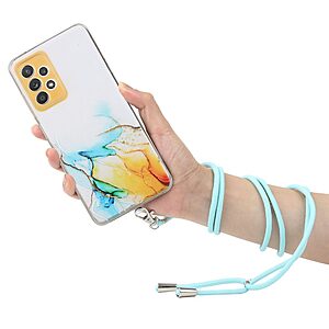 Θήκη Samsung Galaxy A73 5G OEM πλάτη κορδόνι με σχέδιο Yellow Cloud από αντικραδασμικό TPU κίτρινο - Image 3