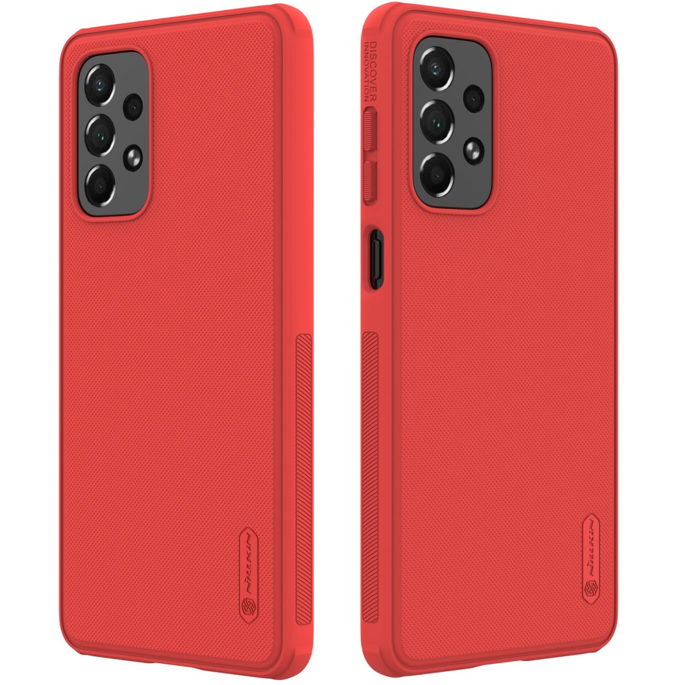 Θήκη Samsung Galaxy A73 5G NiLLkin Super Frosted Shield Pro Series Πλάτη από Premium σκληρό TPU κόκκινο