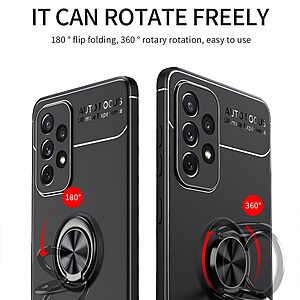 Θήκη Samsung Galaxy A73 5G OEM Magnetic Ring Kickstand / Μαγνητικό δαχτυλίδι / Βάση στήριξης TPU μαύρο - Image 3