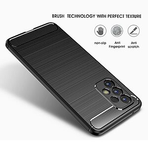 Θήκη Samsung Galaxy A73 5G Mad Mask Brushed TPU Carbon Πλάτη μαύρο - Image 3