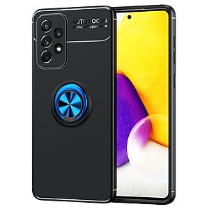 Θήκη Samsung Galaxy A73 5G OEM Magnetic Ring Kickstand / Μαγνητικό δαχτυλίδι / Βάση στήριξης TPU μαύρο / μπλε