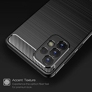 Θήκη Samsung Galaxy A73 5G Mad Mask Brushed TPU Carbon Πλάτη μπλε - Image 5