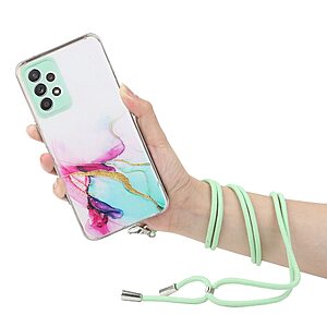 Θήκη Samsung Galaxy A73 5G OEM πλάτη κορδόνι με σχέδιο Green Cloud από αντικραδασμικό TPU πράσινο - Image 3